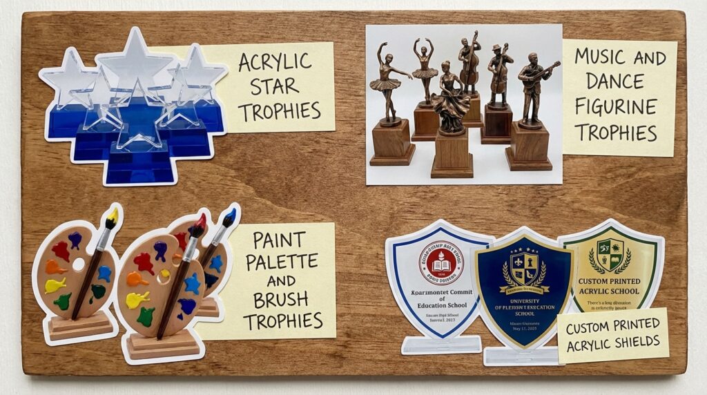 Best trophy designs for school cultural events